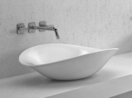 Раковина для ванної Marmorin Kiara 50х32,2 см литий камінь білий P 663 050 020 010