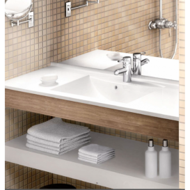 Раковина для ванной Marmorin Larissa 80х48 см литой камень белый 300 080 020 xx x