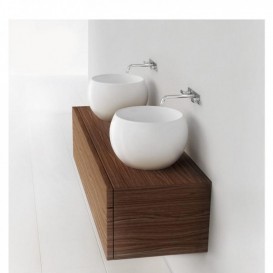 Раковина для ванної Marmorin Perla Ø40 см литий камінь білий 360 040 020 xx x