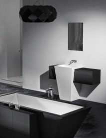 Раковина для ванной Marmorin Tebe 70х50 см напольная литой камень белый  P 530 070 020 010