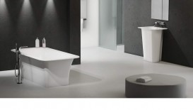 Раковина для ванної Marmorin Tytan 62х46 см для підлоги литий камінь білий 650 062 020 xx x