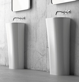 Раковина для ванної Marmorin Wega 44х30,5 см литий камінь білий P 515 050 020 010