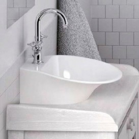 Раковина для ванной Marmorin Misa 42,1х43,5 см литой камень белый 633 040 020 хх х