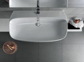 Раковина без отверстий Hatria ABITO 100 см белая YXX901