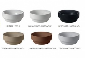 Раковина-чаша для ванної кругла Kerasan Cento накладна 35х35 см білий матовий 355830