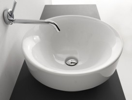 Раковина-чаша для ванної кругла Kerasan Cento накладна 35х35 см білий матовий 355830