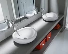 Раковина-чаша для ванной накладная Roca Urbi 1 45х45 керамика белая A327225000