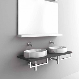 Раковина-чаша для ванної овальна Kerasan Cento накладна 50х35 см біла 355201