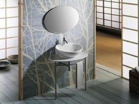 Раковина-чаша для ванної підвісна / накладна Roca Fontana 60x48 см кераміка біла A327877000