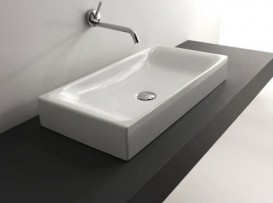 Раковина-чаша для ванной прямоугольная Kerasan Cento накладная 70х35 см белая 355601