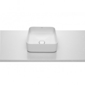 Раковина-чаша для ванной Roca Inspira Square 37х37 см с керамической декоративной крышкой донного клапана A327532000