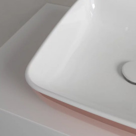 Раковина для ванной Villeroy & Boch Artis 41х41 см без перелива TitanCeram powder (пудра) 417841BCT0