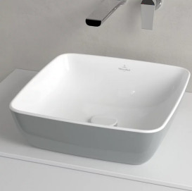 Раковина для ванной Villeroy & Boch Artis 41х41 см без перелива TitanCeram french linen 417841BCT7