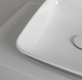 Раковина для ванной Villeroy & Boch Artis 41х41 см без перелива TitanCeram french linen 417841BCT7