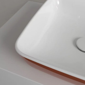 Раковина для ванной Villeroy & Boch Artis 41х41 см без перелива TitanCeram rust (ржавчина) 417841BCW8