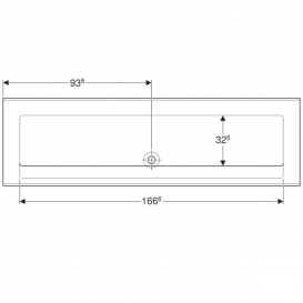 Раковина для колективного користування Geberit Publica Varicor альпійський білий 401876016
