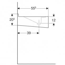 Раковина для колективного користування Geberit Publica Varicor альпійський білий 401876016