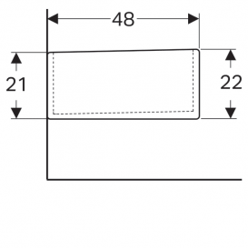 Раковина для ніг Geberit publica вогнетривка глина білий 108000000
