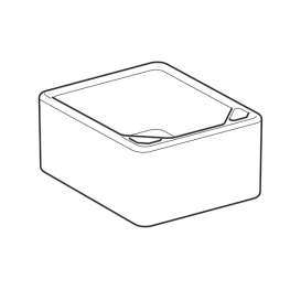 Раковина для ніг Geberit publica вогнетривка глина білий 108000000