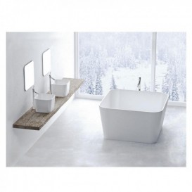 Раковина для ванной Marmorin Balia 40х40 см литой камень белый 591 040 020 xx x