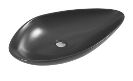 Раковина для ванної кімнати Аквародос Olive 74х38,5 см кераміка чорний матовий АР000040731
