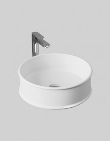 Раковина для ванной ArtCeram Atelier Ø 44 см керамика белый матовый ATL001 05;00