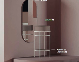 Раковина для ванної кімнати ArtCeram Atelier Ø 44 см кераміка світло-коричневий ATL001 40;00