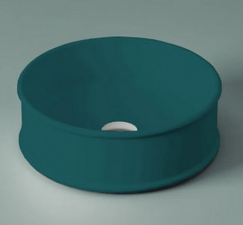 Раковина для ванной ArtCeram Atelier Ø 44 см керамика зеленый ATL001 43;00