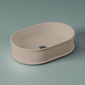 Раковина для ванной ArtCeram Atelier 60х40 см керамика бежевый ATL002 41;00