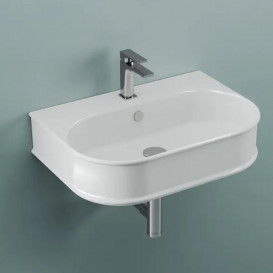 Раковина для ванної кімнати ArtCeram Atelier 65х45 см кераміка білий ATL003 01;00