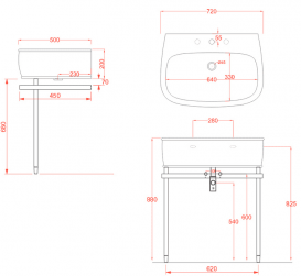 Раковина для ванної ArtCeram Azuley підвісна 72х50 см чорний глянсовий AZL003 03; 00