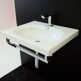 Раковина для ванной ArtCeram Blend 71,5х45 см белый глянцевый BLL007 01;00