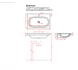 Раковина для ванной ArtCeram Blend 71,5х45 см белый глянцевый BLL007 01;00