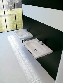 Раковина для ванной ArtCeram Blend 91,5х45 см белый глянцевый BLL005 01;00