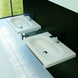 Раковина для ванной ArtCeram Blend 91,5х45 см белый глянцевый BLL005 01;00