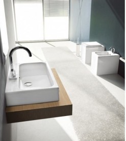 Раковина для ванной ArtCeram Block 90,5х41 см белый глянцевый BKL002 01;00