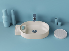 Раковина для ванной ArtCeram Cartesio 58х36 см без отверстия под смеситель керамика шампань CAL001 02;99