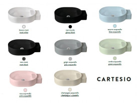 Раковина для ванной ArtCeram Cartesio 58х36 см с отверстием под смеситель керамика светло-зеленый CAL001 35;00