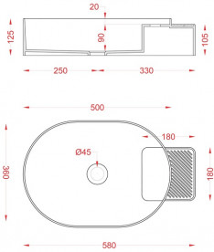 Раковина для ванной ArtCeram Cartesio 58х36 см без отверстия под смеситель керамика розовый CAL001 33;99