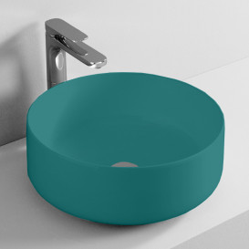 Раковина для ванной ArtCeram Cognac Ø35 см керамика зеленый COL004 43;00
