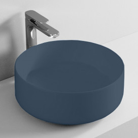 Раковина для ванної ArtCeram Cognac Ø42 см кераміка темно-синій COL001 36;00