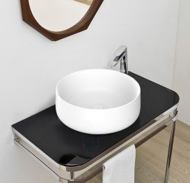 Раковина для ванної ArtCeram Cognac Ø 42 см білий глянсовий COL001 01; 00