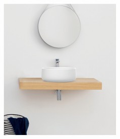 Раковина для ванної ArtCeram Cognac Ø 42 см білий матовий COL001 05; 00