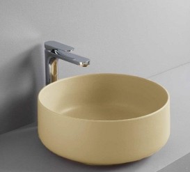 Раковина для ванної ArtCeram Cognac Ø 42 см санфарфор жовтий COL001 12; 00