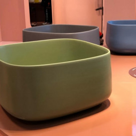 Раковина для ванної ArtCeram Cognac 43х43 см кераміка зелена шавлія COL006 44;00