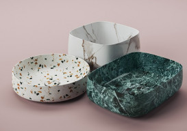 Раковина для ванної ArtCeram Cognac Ø48 см кераміка terrazzo chiaro COL002 89;00