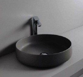 Раковина для ванной ArtCeram Cognac Ø 48 см чёрный матовый COL002 17;00