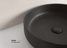 Раковина для ванної ArtCeram Cognac Ø 48 см чорний (nero germania) COL002 21; 00