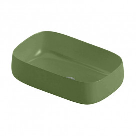 Раковина для ванной ArtCeram Cognac 55х35 см керамика зеленый шалфей COL008 44;00