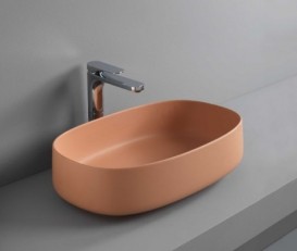 Раковина для ванної ArtCeram Cognac 68х35 см санфарфор помаранчевий COL005 13; 00
